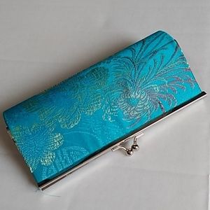 Silk covered wallet